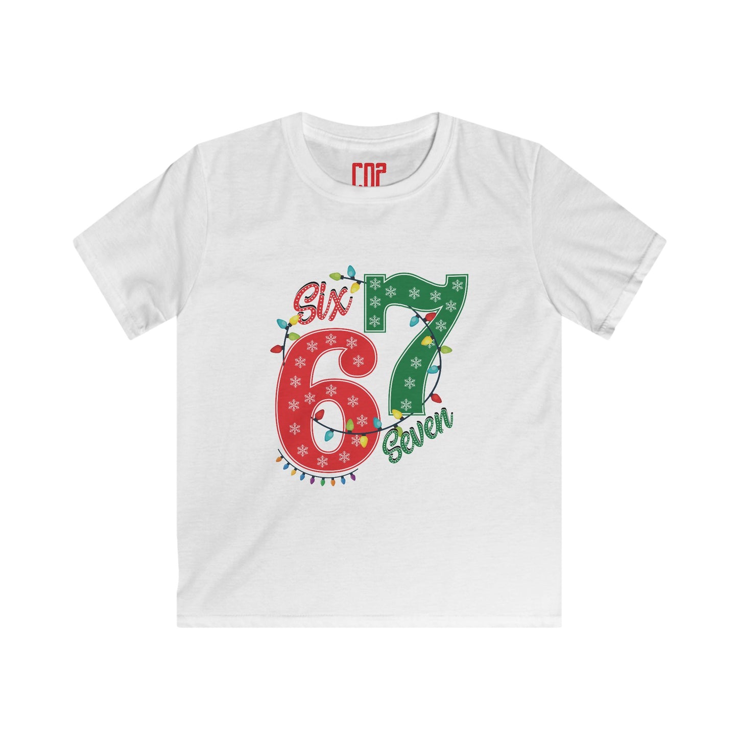 Kids Tee - Festive "Six & Seven" Christmas Birthday Number Shirt