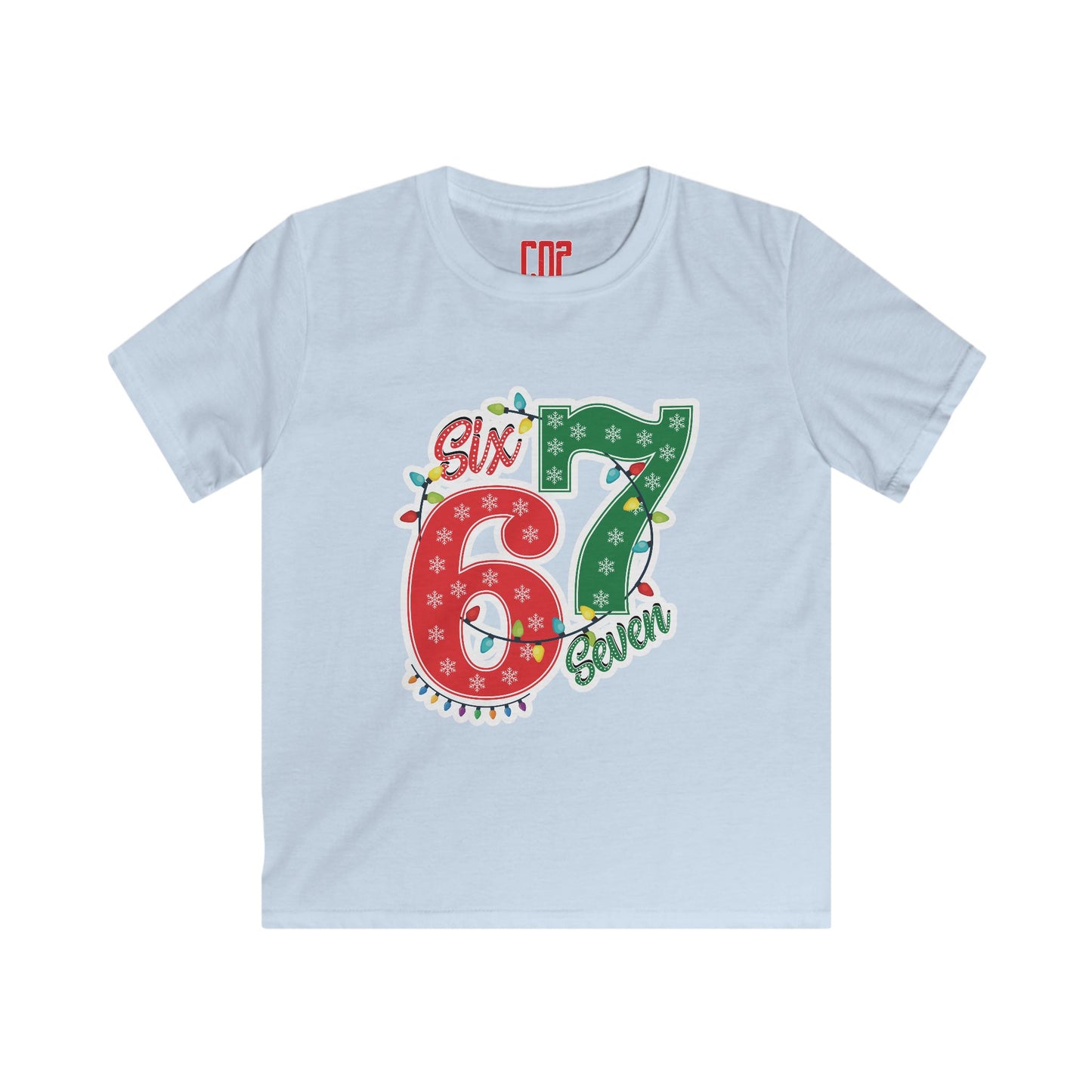 Kids Tee - Festive "Six & Seven" Christmas Birthday Number Shirt