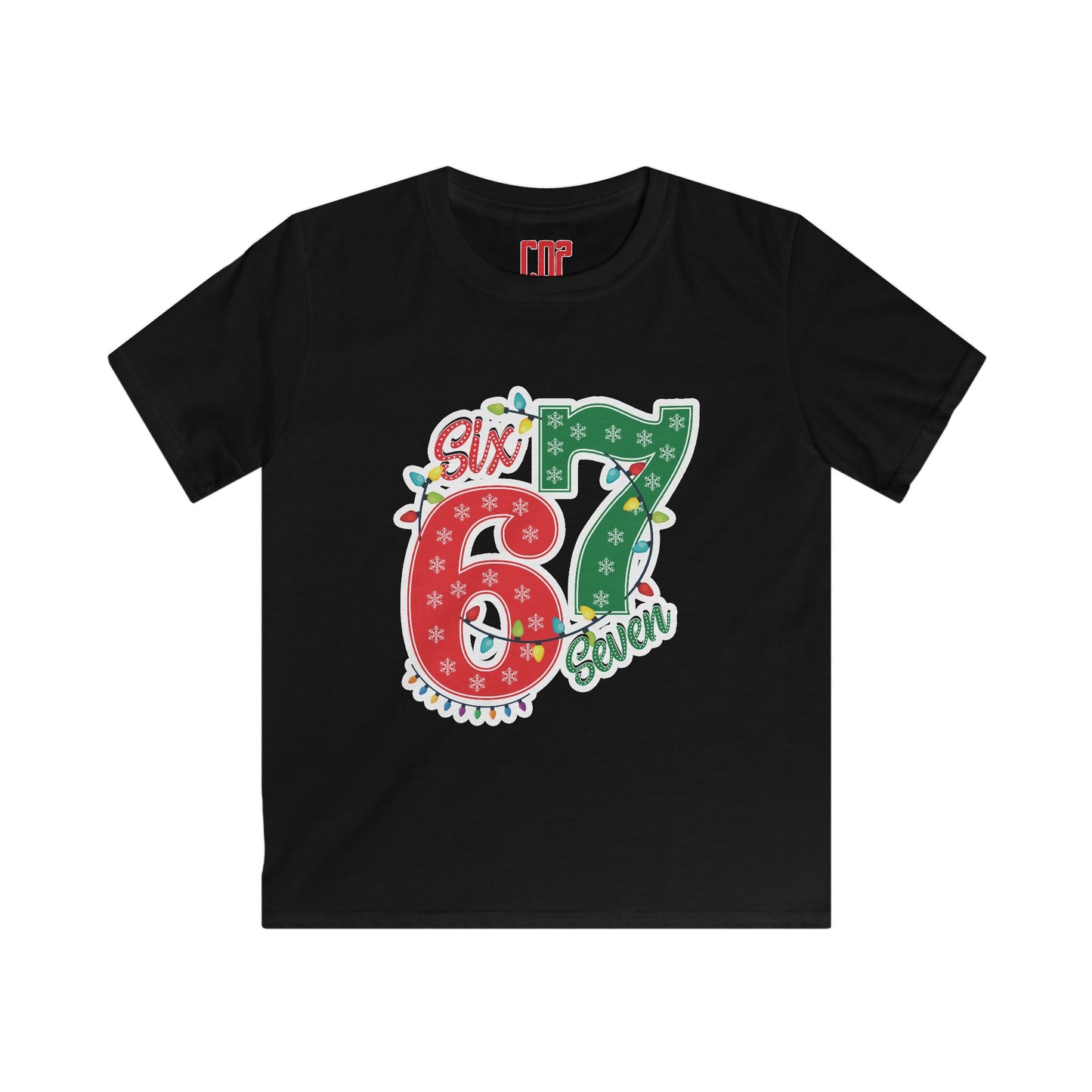 Kids Tee - Festive "Six & Seven" Christmas Birthday Number Shirt
