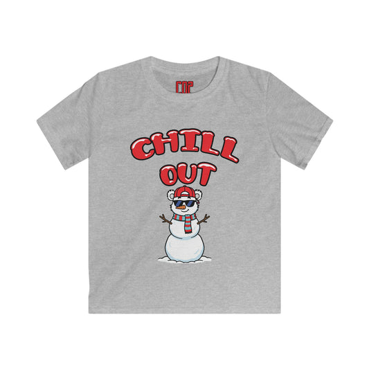 'Chill Out' Snowman Holiday Shirt - Kids Tee
