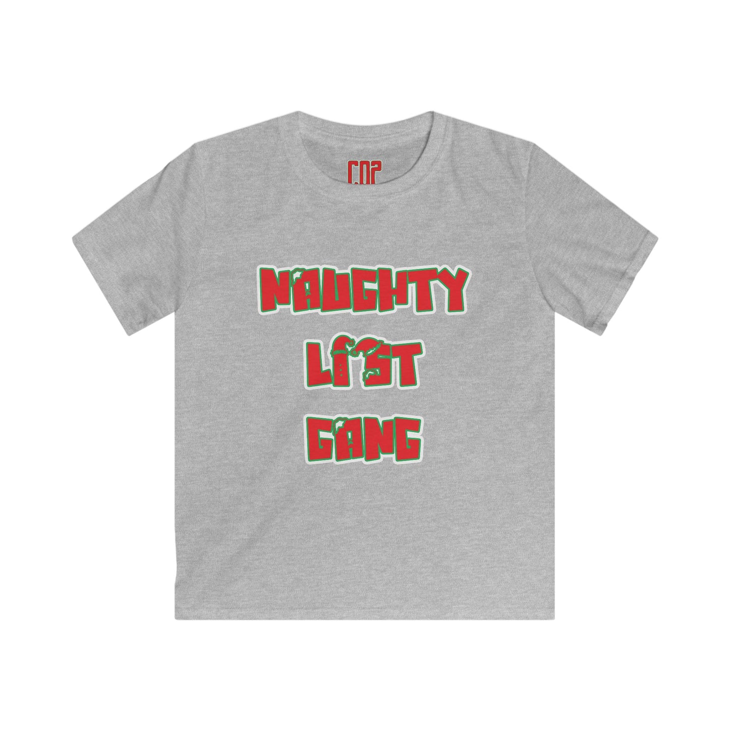 Naughty List Gang Kids Tee — Christmas Holiday Graphic Shirt