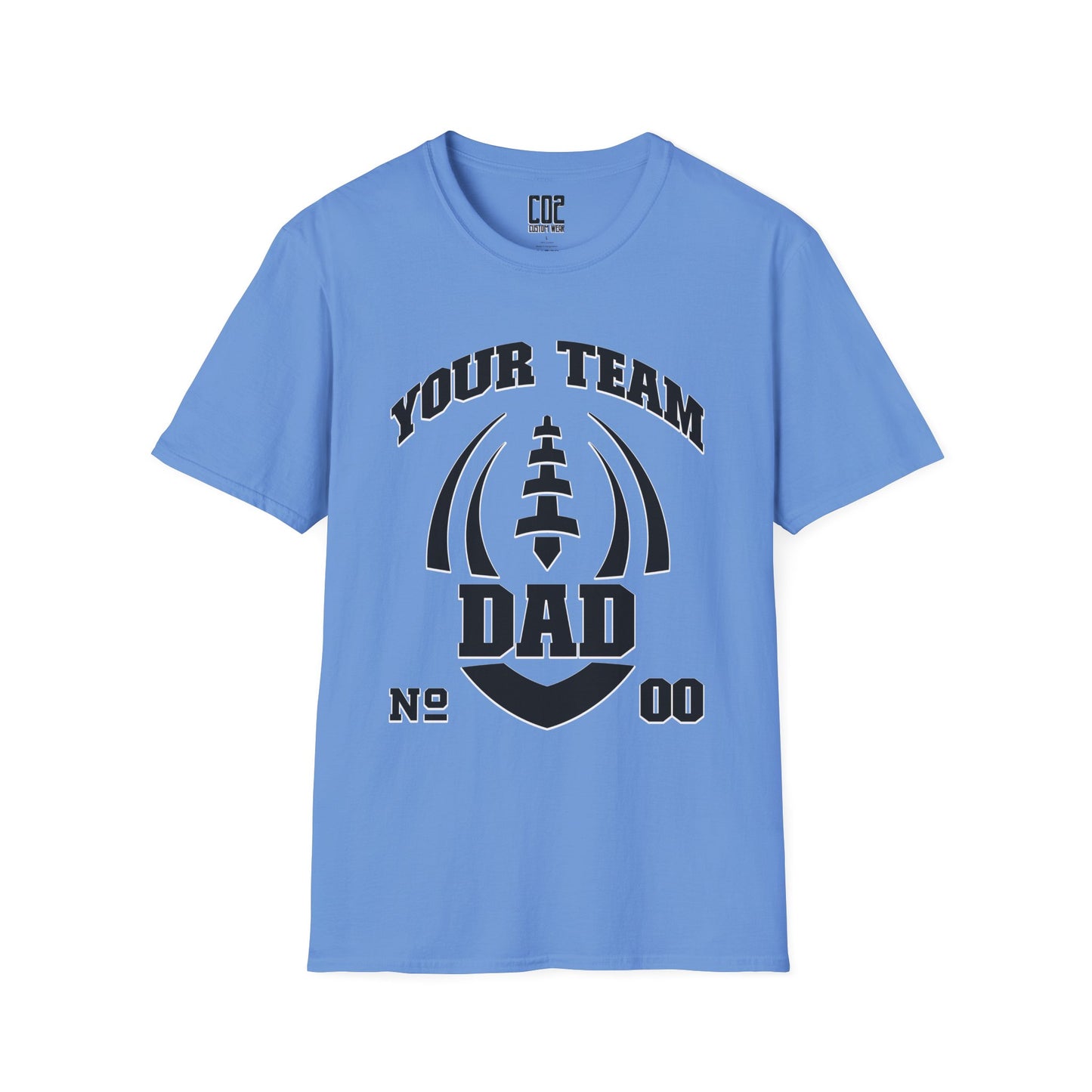 Football Dad Unisex Tee - Custom Team and Number Shirt for Athletes by request