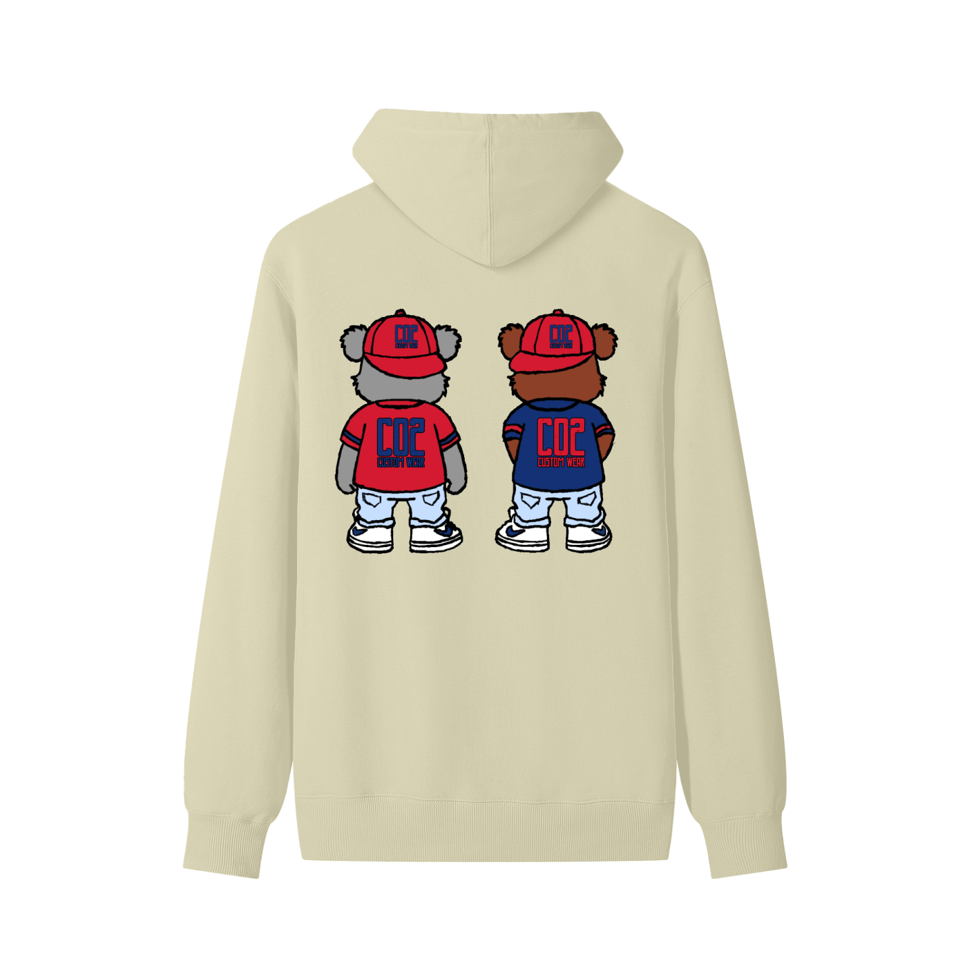 CO2 Bear Retro Cool Bear Classic Unisex Cotton Hoodie